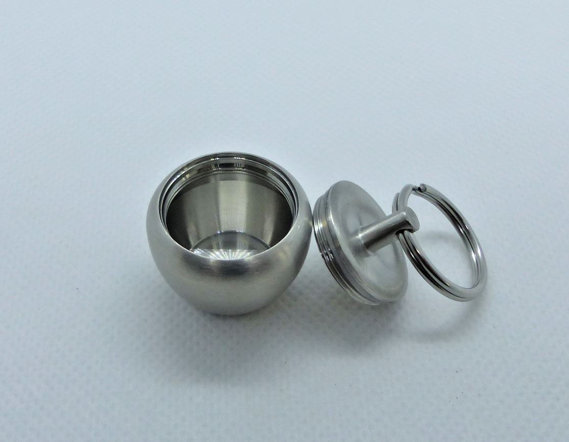 Zásobník na šňupací tabák nerezový 25 mm