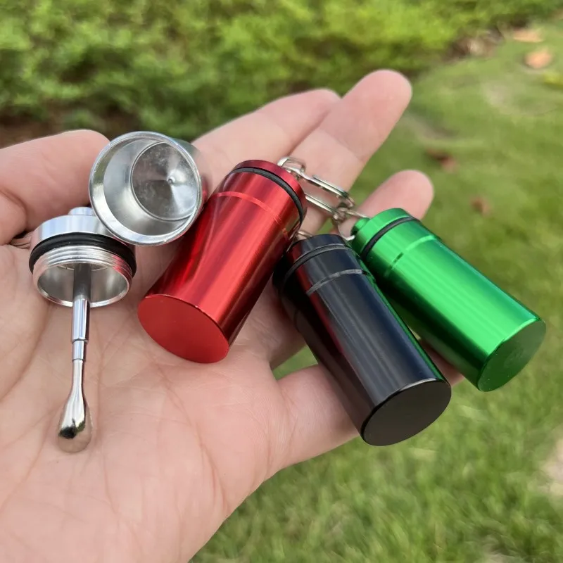 Zásobník na šňupací tabák s teleskopickou lžičkou 55 mm