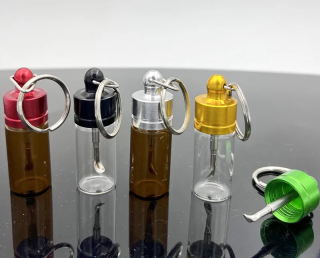 Zásobník na šňupací tabák s teleskopickou lžičkou 58 mm