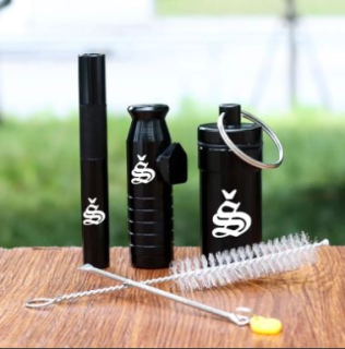 Sada - dávkovač, zásobník, lžička, šňupátko a čistící kartáč